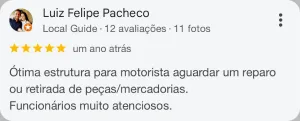 Avaliação de cliente 1